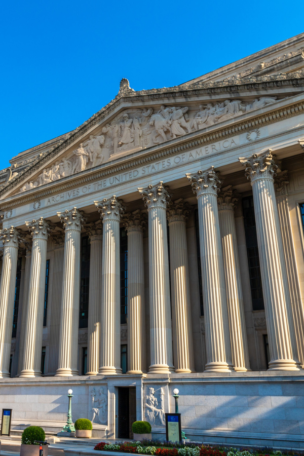 National Archives museum is one of the best museums in Washington DC