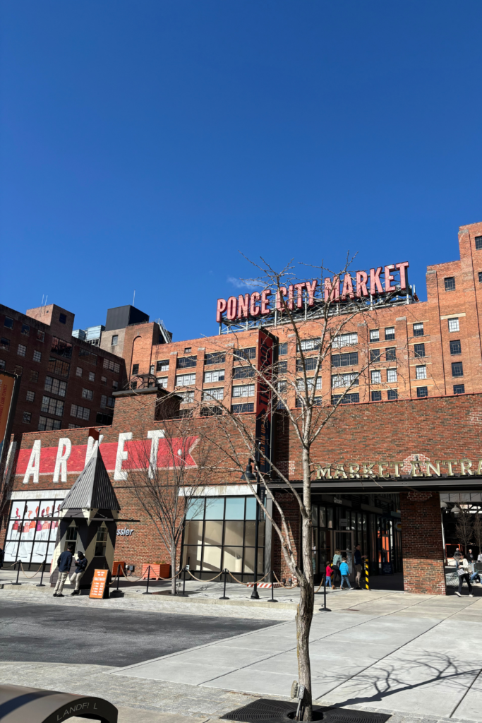 Ponce City Market front entrance in Old Fourth Ward Atlanta