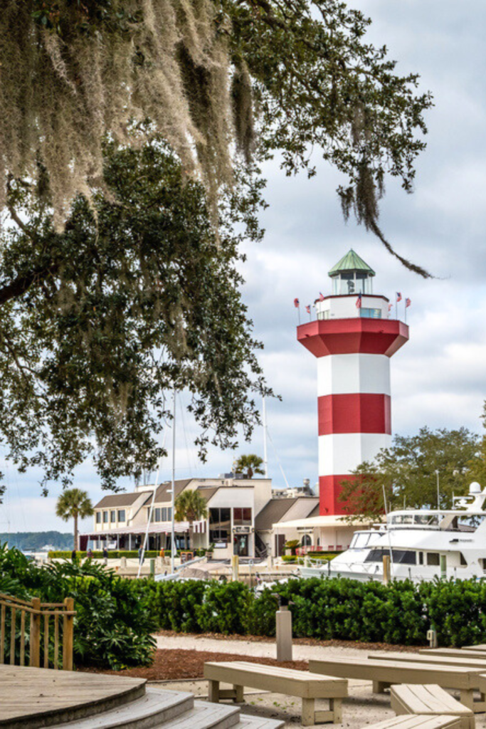 On your road trip from Charleston SC to Hilton Head SC be sure to stop at Harbour Town Lighthouse