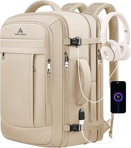 50L Expandable Travel Backpack