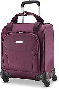 Roll over image to zoom in Samsonite Underseat Carry-On Spinner with USB Port