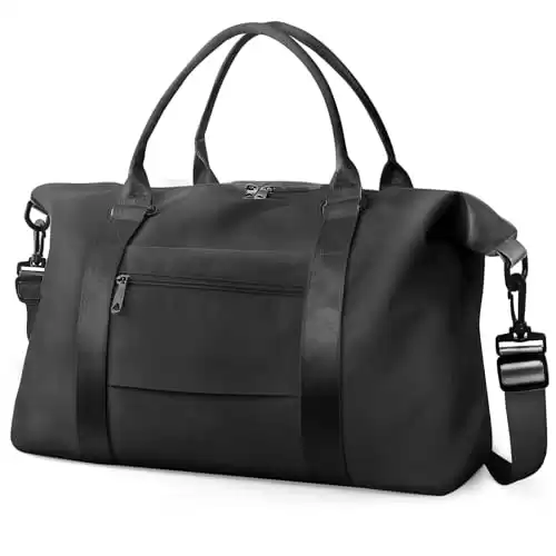 Travel Duffle Bag, Waterproof Weekender Bag Carry On