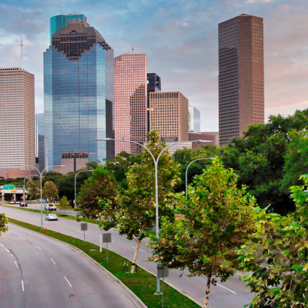 Houston Texas city landscape