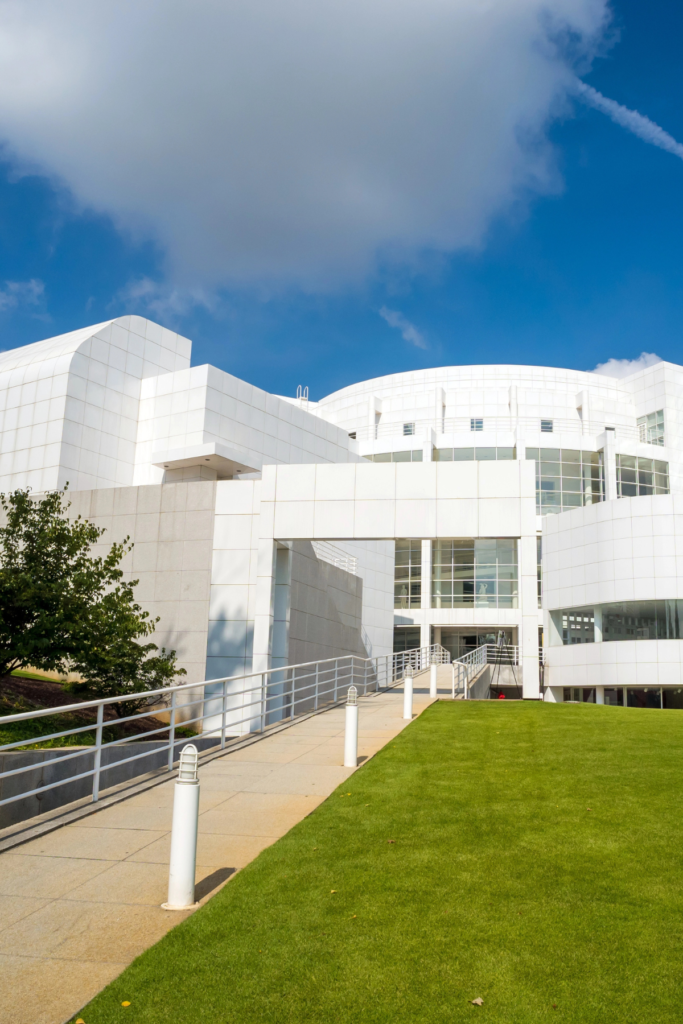 Outside the front entrance of High Museum of Art in Atlanta in January.