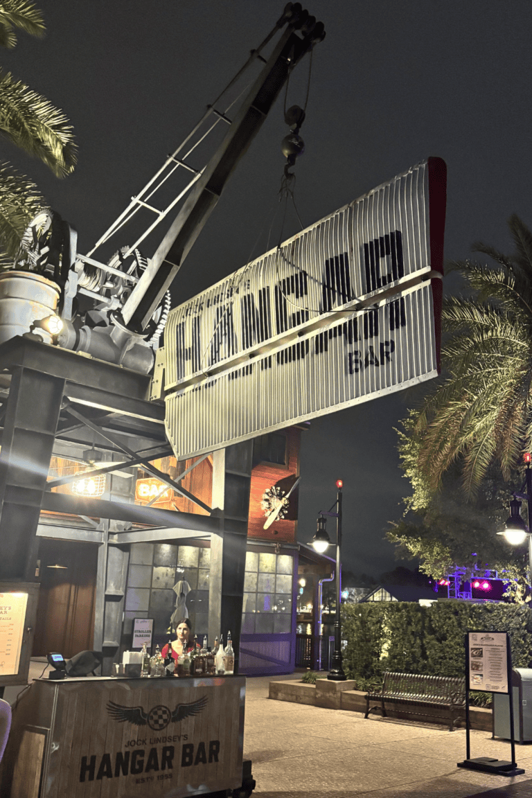 Disney Springs bar, Jock Lindsey's Hangar Bar